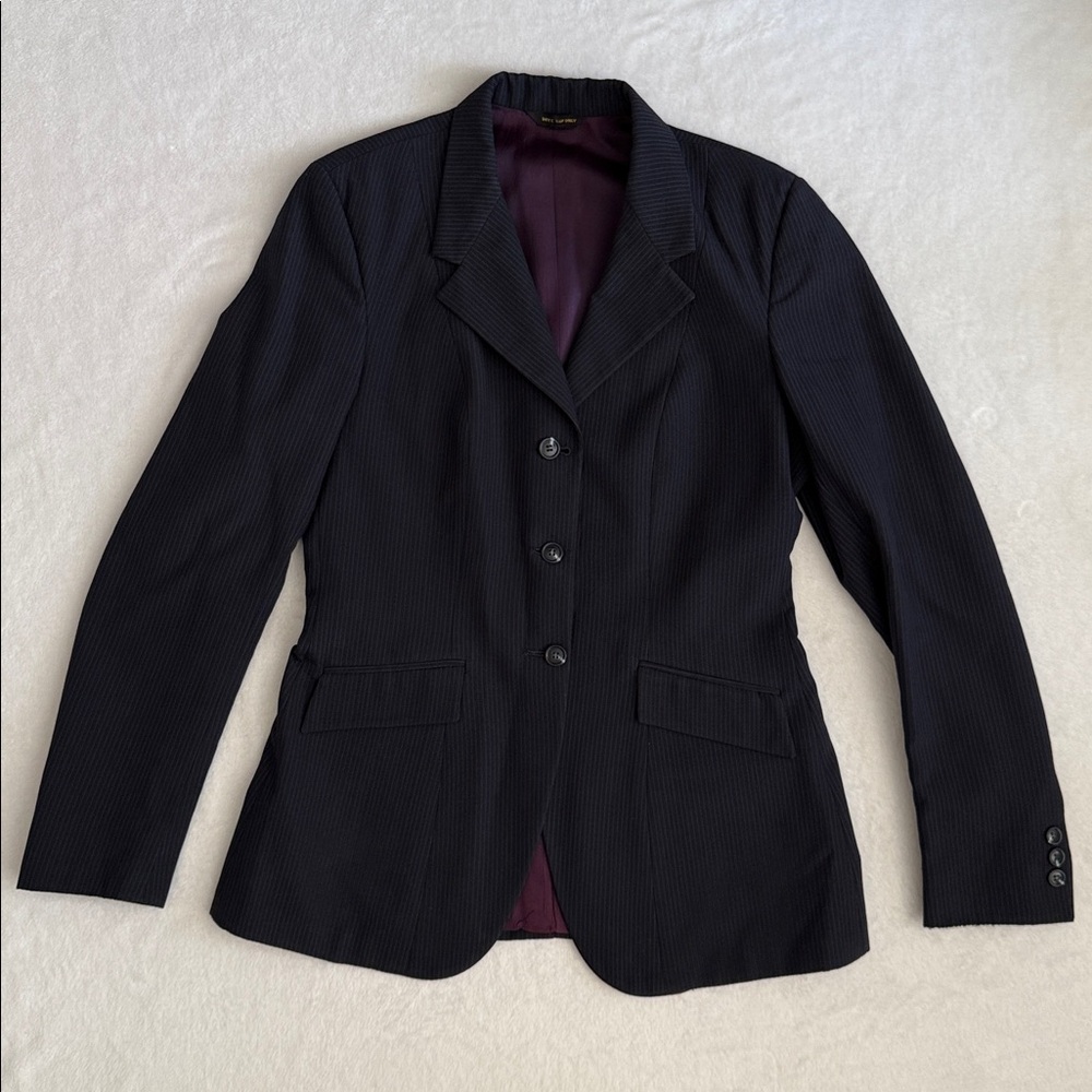 The Tailored Sportsman | English Riding Habits Stripe Show Coat Jacket Navy Blue